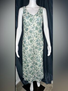 Vintage Miss Helen Nightgown Robe 2 Piece Set Sheer Gown Women’s Small